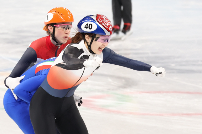 [올림픽] 최민정, 금빛 환호