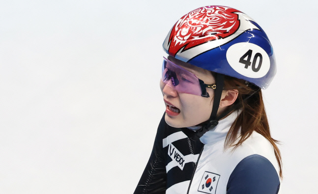 여자 1000m 은메달 눈물흘리는 최민정
