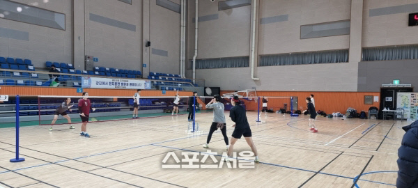 강진군, 배드민턴 국가대표팀...강진서 동계 전지훈련 열중