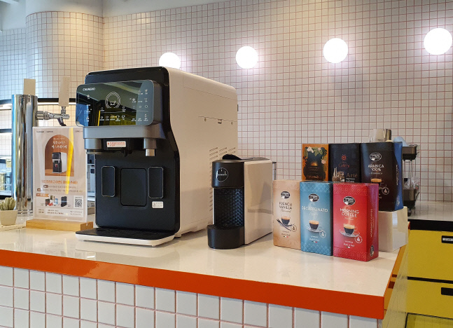 사진2) 청호 에스프레카페 체험존2