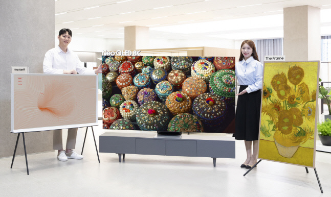 "프리미엄 시장 공략" 삼성전자, 2022년형 TV 전 라인업 국내 출시