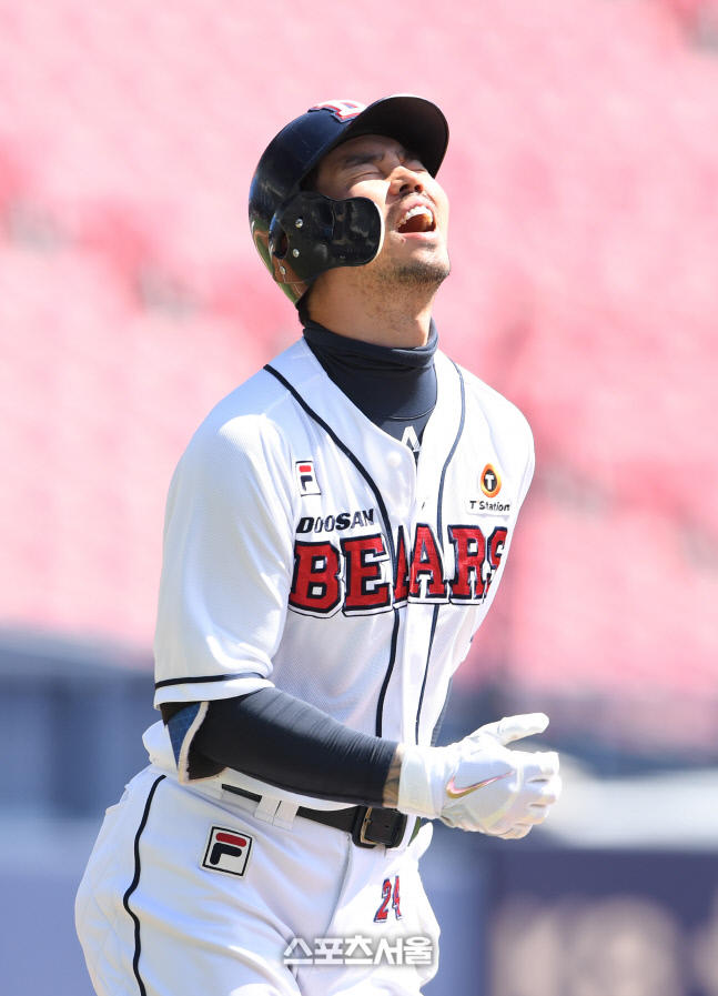 [포토]두산 오재원, 너무 아쉬워...