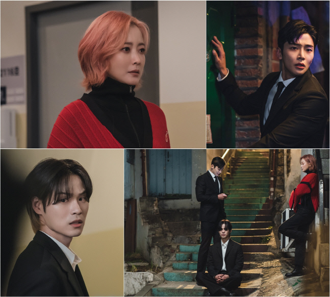 '내일' 김희선-로운-윤지온, 긴박감 감도는 분위기에 궁금증 ↑