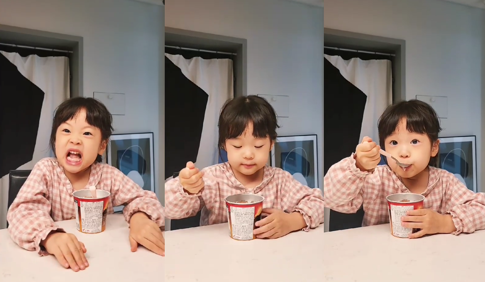 '리틀 소유진' 막내딸의 귀여운 먹방쇼, 백종원이 딸바보인 이유[★SNS[