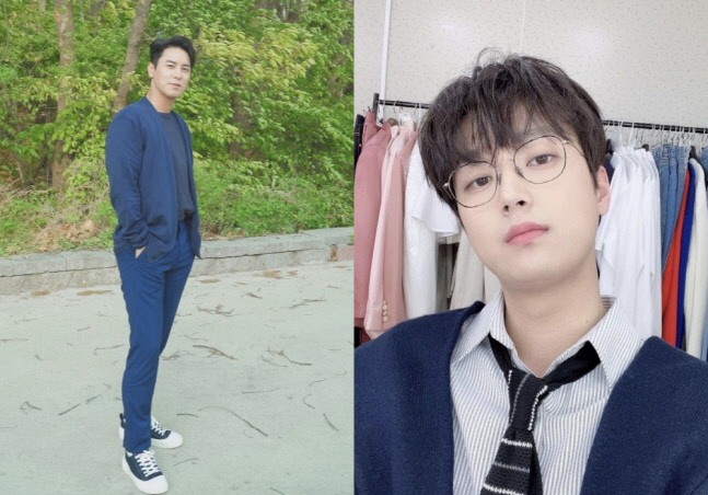 장민호X이찬원, 콘서트 VCR 촬영 인증샷 '훈훈한 비주얼'