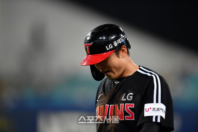 도루아웃 박해민, 씁쓸하구마 [포토]