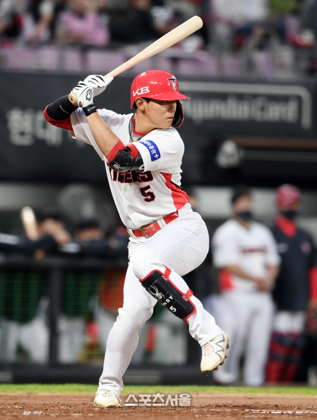 KIA 김도영, 나성범과 좁혀야 할 거리 차 83㎜[SS 집중분석]