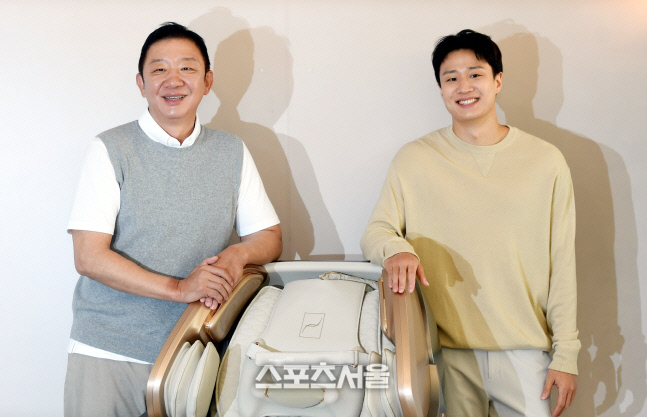 [포토] 허재-허웅 '부자(父子)의 미소꽃'