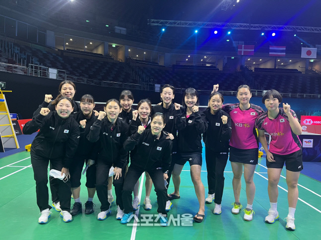 한국 셔틀콕 여자대표팀 29회 우버컵