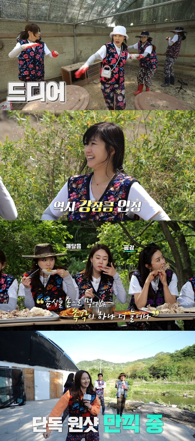 단아함 버리고 제대로 망가진 '아나즈'…자연인 완벽 적응('아나프리해')