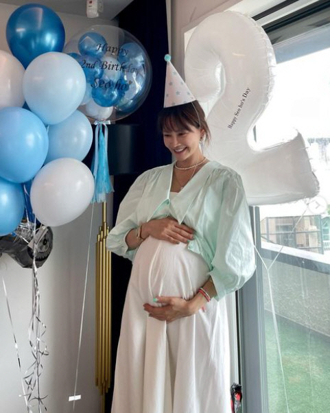 만삭 양미라, 1타2피 성공..아들 두돌 파티→둘째 베이비샤워 파티 변신