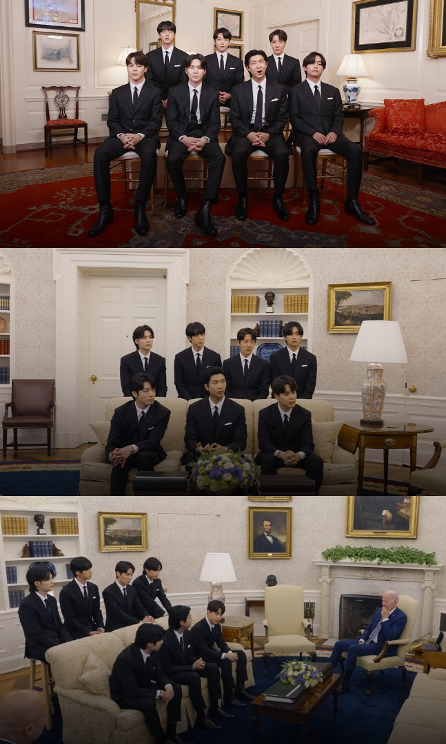 방탄소년단_2022 백악관 예방_갈무리