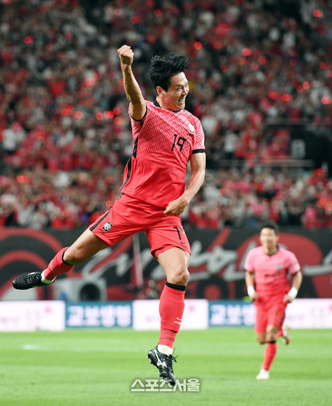 김영권의 골 세리머니