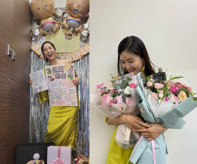 셋째 임신한 장영란, 스태프표 으리으리 베이비샤워에 감동 "너무 많이 행복하다"