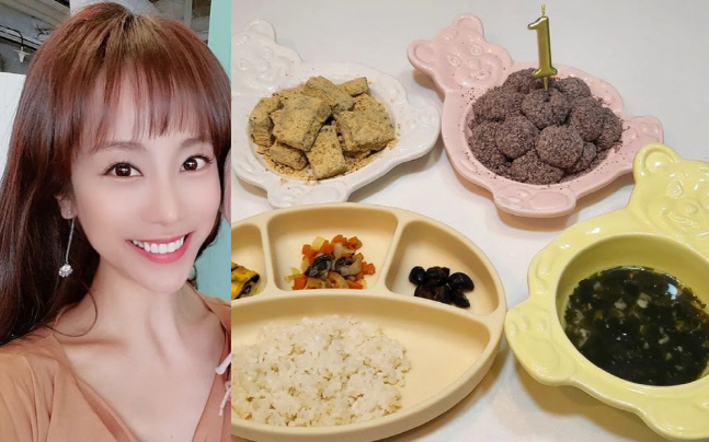 '파경 암시' 조민아, 홀로 子 돌잔치 한상 차림 "엄마도 생일이었는데"[★SNS]
