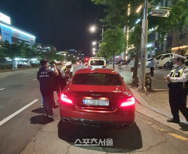 수원시, 경찰 음주단속 현장서 체납차량 단속