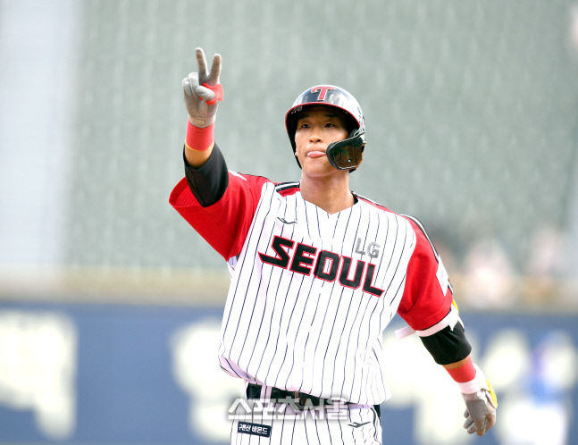 [포토] 송찬의, 4회 안타