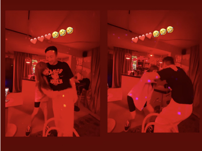 '이규혁♥'손담비, 지인들과의 파티…웃음 폭발+달달한 신혼[★SNS]