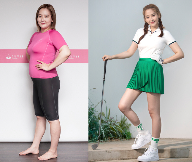 27kg 감량한 다나, 골프복도 완벽 소화한 각선미[★포토]