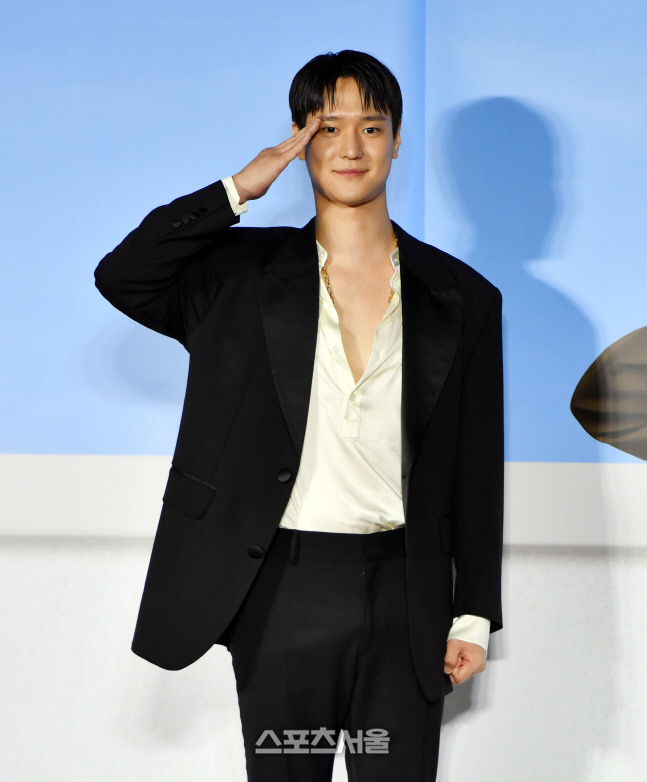 '늠름한 거수경례' 영화 '육사오' 고경표[포토]