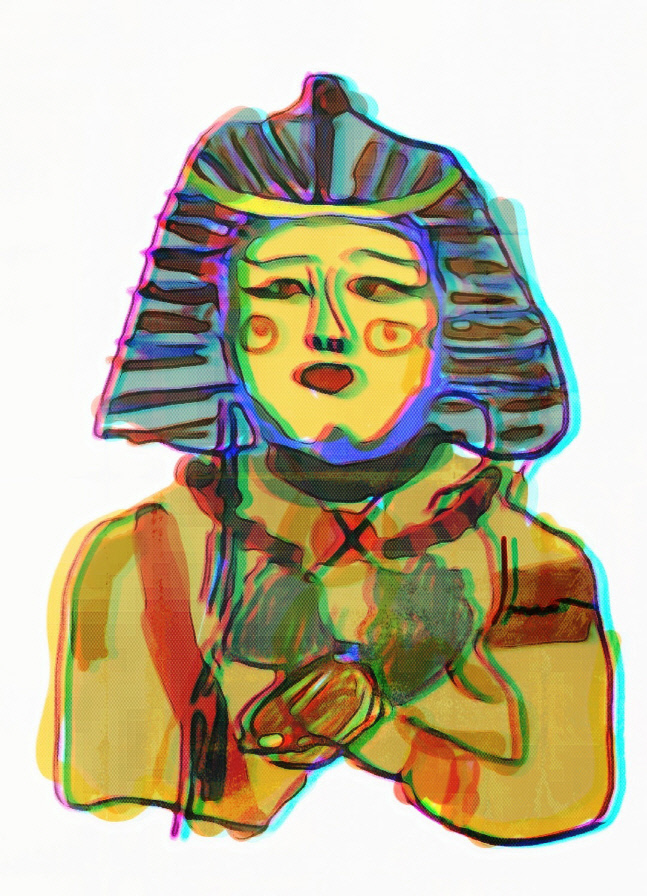 화가 김한나, 전시회 '마이 러브 이집트'에서 이집트 문명의 매력 담아 [포토]