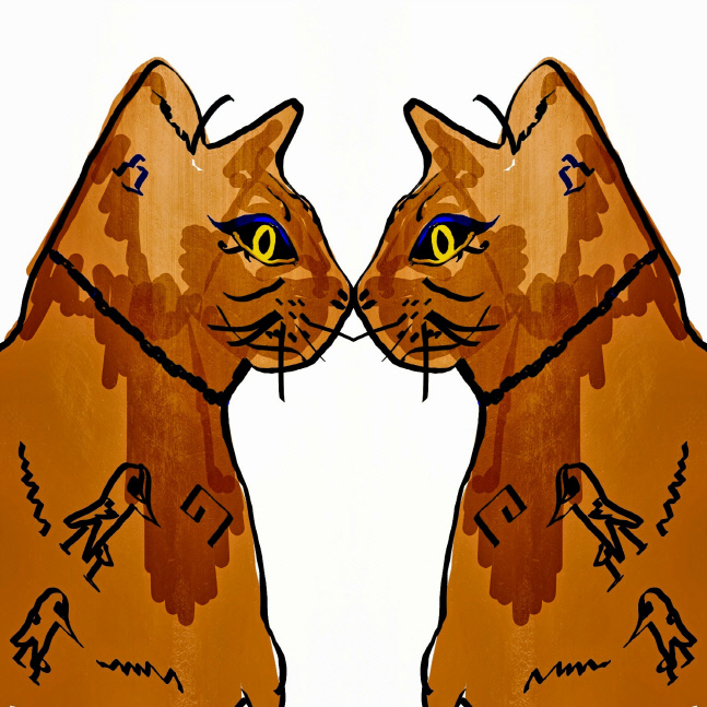 화가 김한나, 카페갤러리 토마스피에서 '마이 러브 이집트' 전시회 열어 [포토]