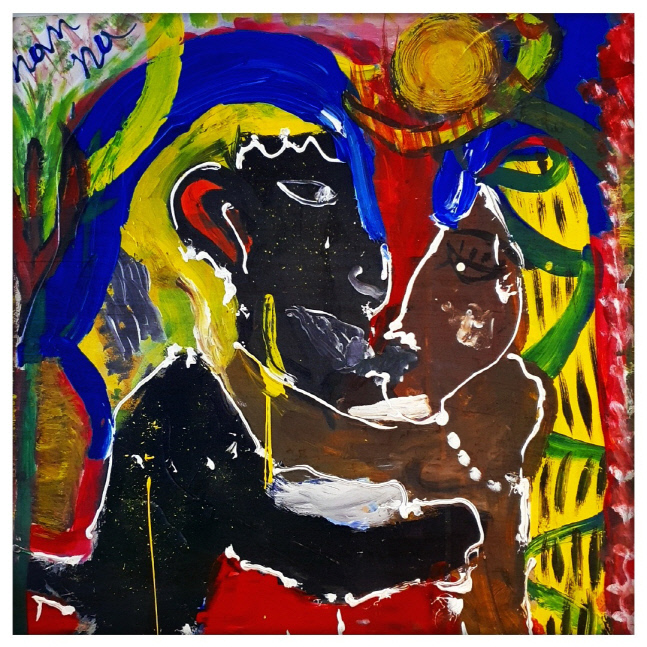 '강렬한 색채의 마술사' 화가 김한나, 토마스피에서 '마이 러브 이집트' 전시회 열어 [포토]