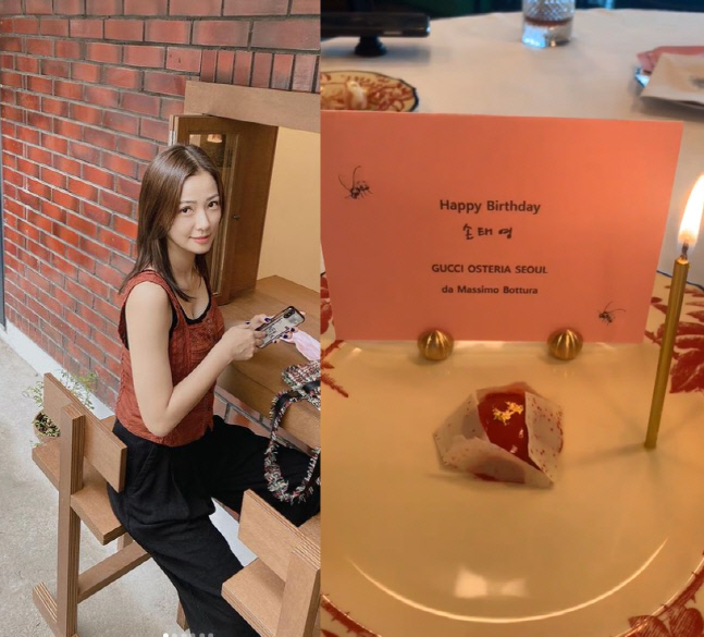 '권상우♥' 손태영, 42번째 생일 자축..럭셔리 레스토랑에서 파티 시작[★SNS]