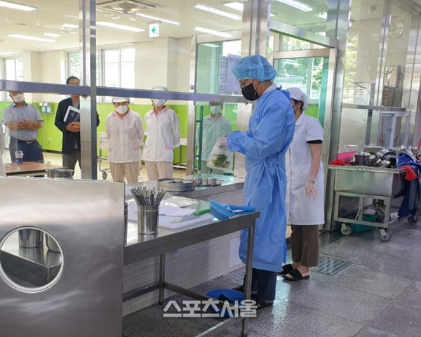 해남군, '집단 식중독' 발생 현장 모의훈련
