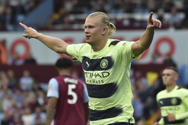 엘링 홀란 골 세리머니