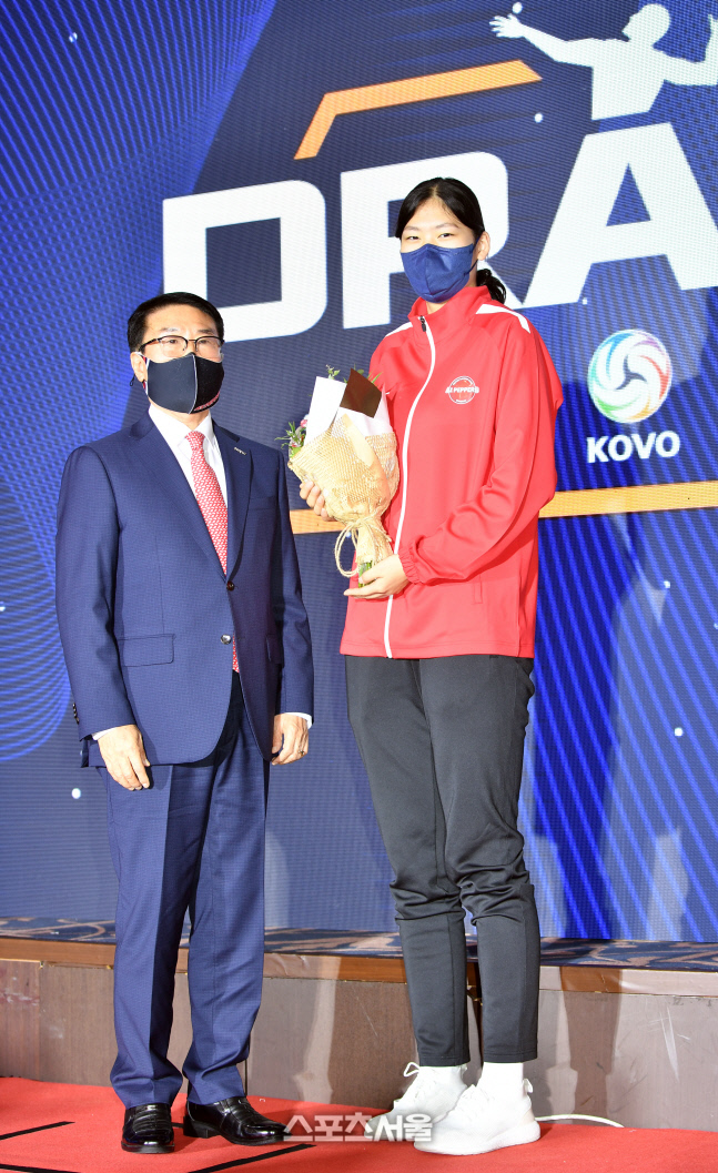 '염혜선 동생' 어르헝, 전체 1순위로 페퍼저축은행 입단 [SS현장]