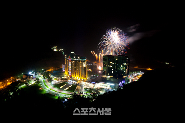 하이원리조트 불꽃쇼 전경