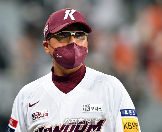 3위 점프 홍원기 감독 "김태진 끝내기 안타…페이스 좋아지는 계기 되기를"[SS고척in]