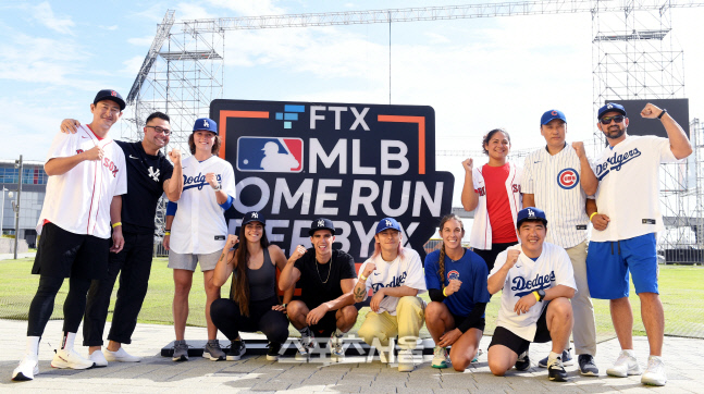 [포토] MLB 홈런더비 참가선수들 \'화이팅\'