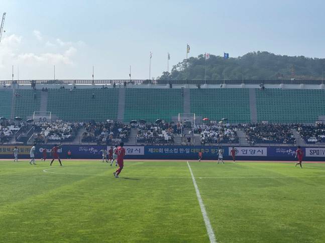 '이상혁 멀티골' 한국, 대학축구 덴소컵서 일본 3-2 격파…한일전 연패 사슬 끊었다 [현장리뷰]