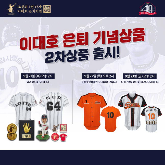롯데, 이대호 은퇴 기념상품 2차 출시
