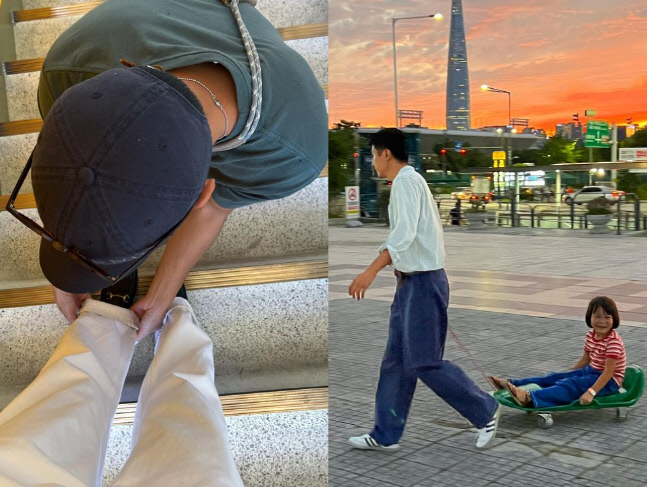 마이큐, ♥김나영 바짓단도 접어주는 다정한 남자..'아내바보' 남편 예약