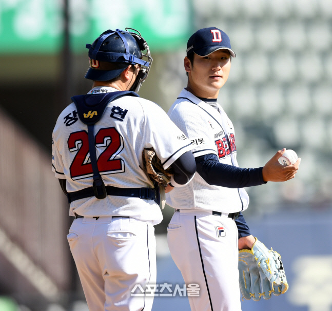 [포토] 곽빈-장승현 \'위기야\'