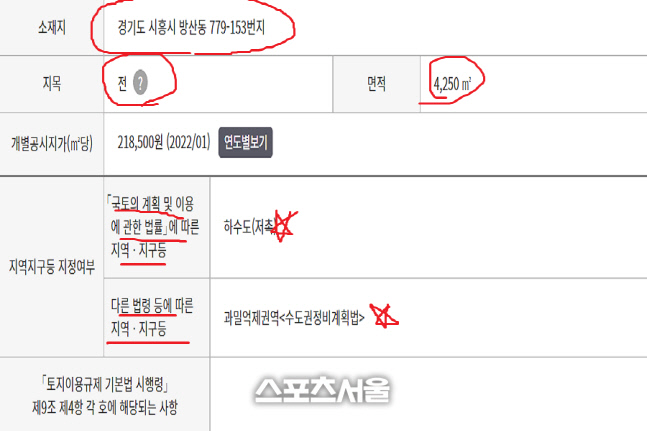 기재부 소유, 시흥시 방산동 779-153번지 '의혹투성이'...기획단 꾸려 감찰 "필요"
