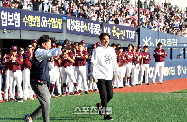 '영원한 캡틴' 두산 오재원 은퇴[포토]