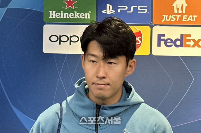 환상 발리골도 동료의 공으로 돌린 손흥민 "호이비에르와 눈이 마주쳤다"[현장인터뷰]