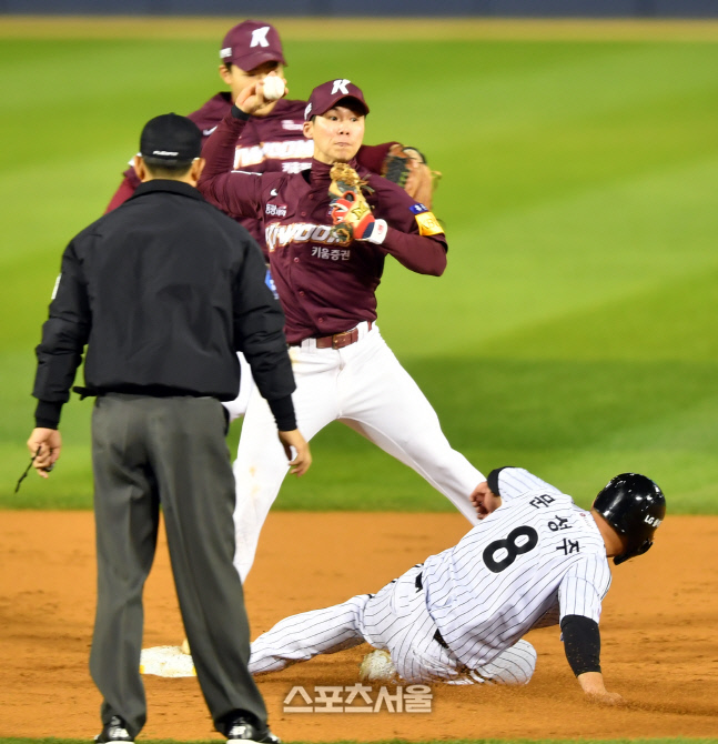 '실점빌미' 김혜성의 악송구[포토]