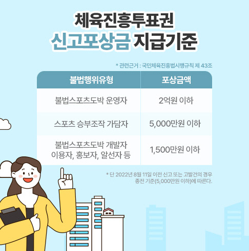 불법도박 신고하면 최대 2억 포상금 받을 수 있다