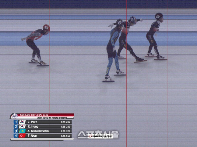 박지원 홍경환 남자 1000m 1, 2위