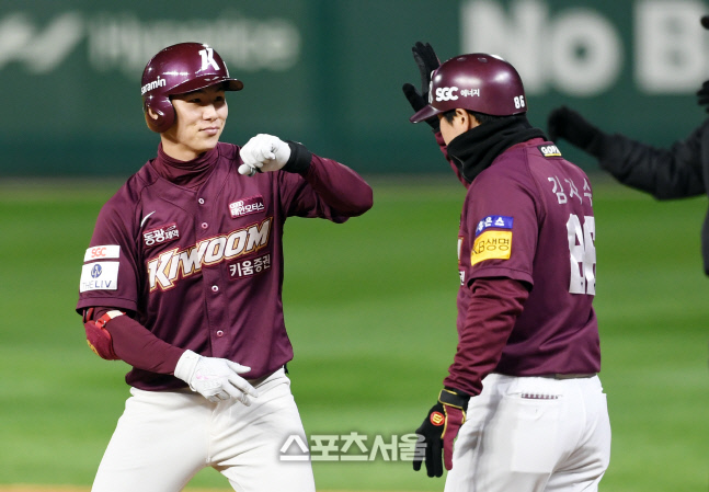 [포토]키움 김혜성, 나도 안타!