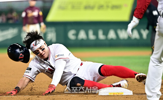 [포토] 추신수 '내가 빨랐어'