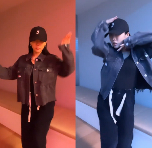 '혼전임신' 허니제이, 연습실서 파워풀한 임산부 댄스 "신나"