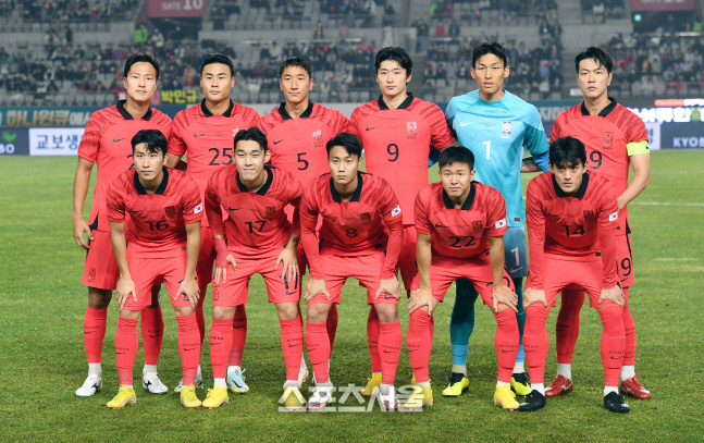 [포토]아이슬란드와의 평가전 나서는 한국 축구대표팀