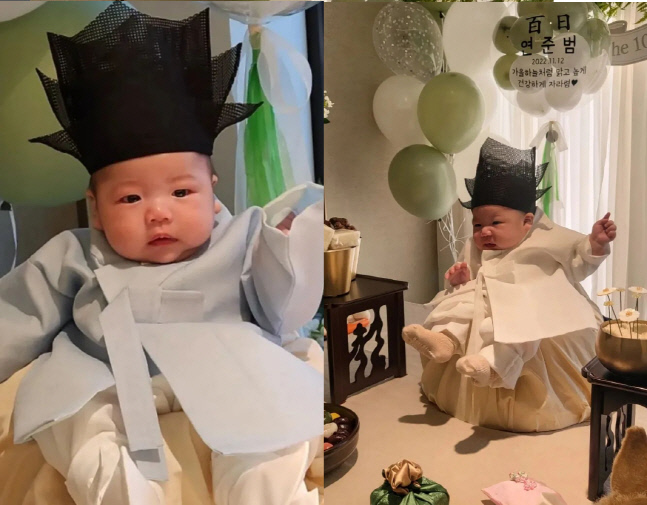홍현희 아들, 벌써 백일..클수록 ♥제이쓴 거푸집
