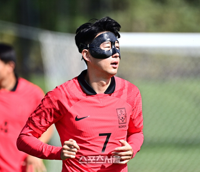[포토] 마스크 착용한 손흥민